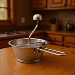 Moulin à aliments rotatif en acier inoxydable avec 3 disques interchangeables, fonctionnement manuel, lavage à la main uniquement, pour purée, <span class=keywords><strong>soupe</strong></span>, aliments pour bébés - Product Image 2