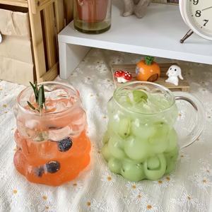 Mug Kopi Kaca Transparan 350ml Bergaya dengan Desain Inovatif Tahan Panas untuk Menikmati Minuman - Product Image 4