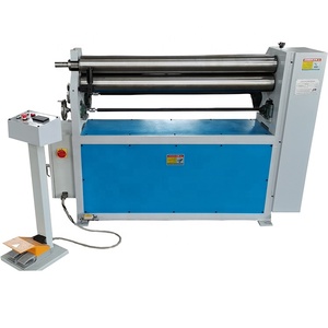 Nhỏ Tấm Sắt Uốn Cuộn 3-Con Lăn Không Đối Xứng Đo Ánh Sáng Kim Loại Tấm Cán Con Lăn Uốn Máy Cho 2.5 Mm - Product Image 2