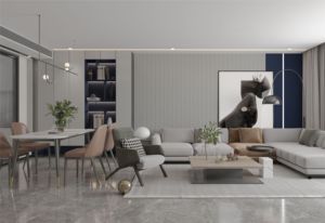 Melinco Modern doğal duygu 3d yivli duvar levhası Villa iç çoklu uygulama su geçirmez dayanıklı <span class=keywords><strong>PVC</strong></span> duvar paneli - Product Image 6