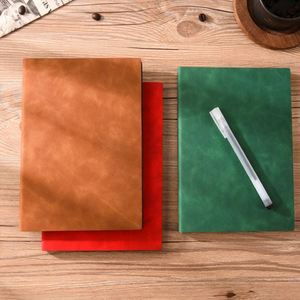 Carnet de notes scolaire personnalisé en cuir PU A4 A5 A6, journal intime, 100 feuilles, couverture rigide, reliure cousue - Product Image 2