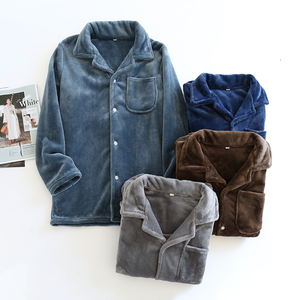 <span class=keywords><strong>Pyjama</strong></span> en flanelle pour <span class=keywords><strong>homme</strong></span>, épaissi, plusieurs options de couleurs, <span class=keywords><strong>pyjama</strong></span> à col, automne/hiver, <span class=keywords><strong>pyjama</strong></span> chaud pour <span class=keywords><strong>homme</strong></span> - Product Image 2