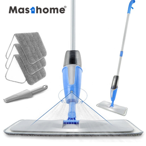 Masthome Steel Handle Microfiber <strong>Floor</strong> <strong>Spray</strong> <strong>Mop</strong> for Home Cleaning - Product Image 1