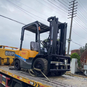 Chariot élévateur diesel d'occasion de bonne qualité TCM FD30 FD25 FD50 3 tonnes, marque Vigoshop, mât simple/tri-étages, centre de charge 1000 mm, empattement 1000 mm - Product Image 1