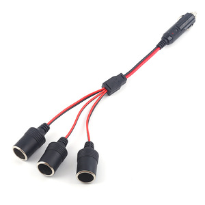 Câble de connexion pour allume-cigare de voiture, 1 à 3 prises, 12V-24V - Product Image 5