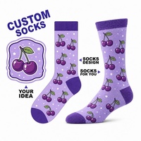 Chaussettes amusantes personnalisées de haute qualité avec logo de marque privée, prêtes à l'exportation, pour les marchés de la mode jeunesse