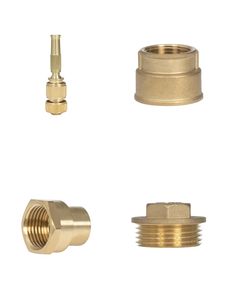 قطع غيار ماكينات سي إن سي نحاسية مخصصة، ملحقات سباكة ووصلات أنابيب، قابس ماء، وصلة سريعة التحرير، موصل أنبوب كهربائي - Product Image 5