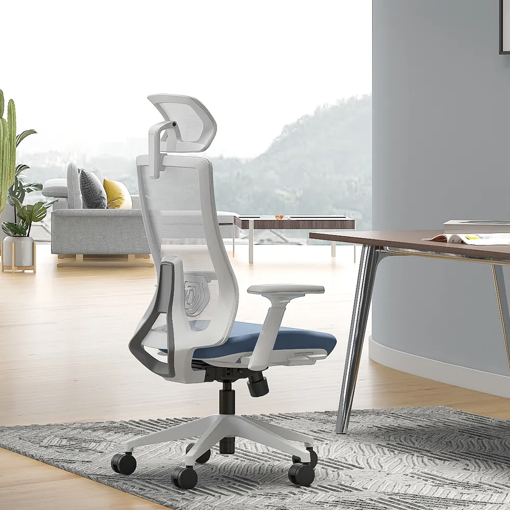 Chine PDG haut de gamme Design maille réglable chaise de bureau roulante petit dossier rembourré rotatif ergonomique pleine maille