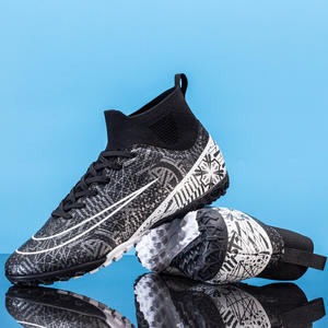 Chaussures de football pour adultes haut de gamme pour hommes femmes crampons TF pour gazon artificiel AG longues pointes pour la formation des étudiants transfrontalière - Product Image 4