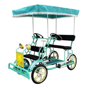 Bicicleta Cuatriciclo <span class=keywords><strong>de</strong></span> 4 Ruedas para 4 Personas, <span class=keywords><strong>Alquiler</strong></span> <span class=keywords><strong>de</strong></span> Bicicletas para Paseos Turísticos en Parques, Atracciones Turísticas, Viajes Familiares - Bicicleta Surrey a Pedal - Product Image 2