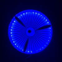 Ventilateur turbo avec éclairage LED pour scène, contrôleur SPI/DMX, éclairage haute luminosité