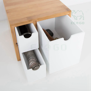 อุปกรณ์จัดระเบียบโต๊ะไม้ไผ่พร้อมลิ้นชักสำหรับใช้ในสำนักงานสำหรับบ้าน - Product Image 2