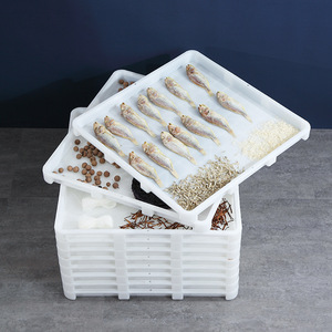 Plastic Drying Tray 700 Square Single Compartment <b>Stackable</b> For Food Storage - Product Image 3