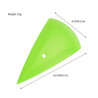Kit de raclettes triangulaires vertes pour la réparation des coins de film vinyle et les outils d'application de film teinté pour vitres