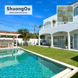 <span class=keywords><strong>Pietra</strong></span> a getto d'inchiostro quadrata superficie lucida ceramica piscina piastrelle <span class=keywords><strong>in</strong></span> <span class=keywords><strong>pietra</strong></span> <span class=keywords><strong>naturale</strong></span> vetrata bagno piastrelle di porcellana <span class=keywords><strong>mosaico</strong></span> - Product Image 4