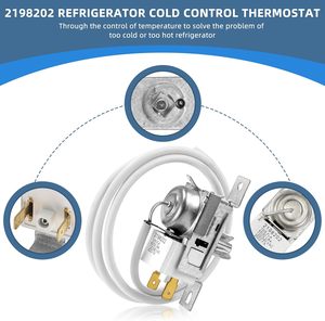 2198202 Remplacement de la commande du <span class=keywords><strong>thermostat</strong></span> du réfrigérateur, contrôle du <span class=keywords><strong>thermostat</strong></span> du congélateur adapté aux réfrigérateurs Ken-More <span class=keywords><strong>Whirlpool</strong></span> - Product Image 5