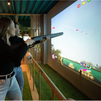 Simulateur de jeu de tir au laser interactif, système de projection murale interactif, équipement de divertissement intérieur pour aire de jeux pour enfants