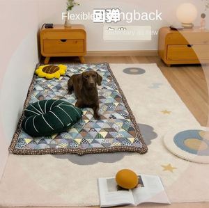 Simple Modern Stylish Plaid Polyester Rectangle <b>Sofa</b> Cushion All Seasons Machine Washable Anti-Slip Soft Touch <b>Dogs</b> Cat Pet Mat - Product Image 2