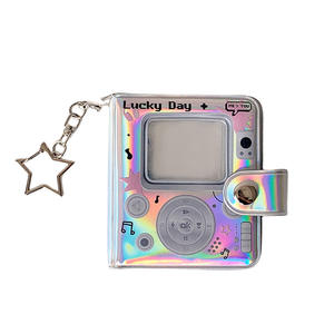 Hisocute 2-Zoll-PVC-Fotoalbum mit fünf Sternen Koreanische Version Star-Chasing Shiny Pendant Storage für Kpop Girls - Product Image 5