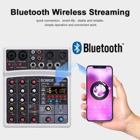 Console de mixage audio USB en gros, stéréo avec 16 types de DSP pour studio, DJ, diffusion en direct, enregistrement