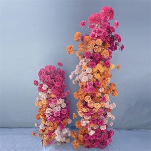 Arche florale de luxe en soie faite à la main pour mariage, fête de fiançailles, Nouvel An chinois et Noël - Product Image 6