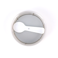 Fabricant de bac à crème glacée jetable Emballage durable IML Conteneur à crème glacée Tasse à crème glacée en plastique imprimée sur mesure avec couvercle