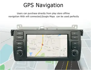 7 дюймов 2 din система android емкостный экран GPS Навигация Аудио DVD-плеер автомобиля для bmw e46 carplay