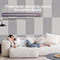 Panneau acoustique composite 3 couches 20 mm en fibre PET avec noyau amortissant pour studio d'enregistrement et réduction du bruit pour home cinéma