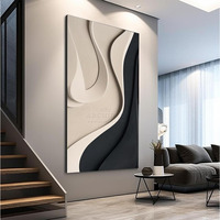Panel Dinding 3D Dekoratif Berwarna-warni dengan Tekstur Ukiran Mesin CNC MDF Modern