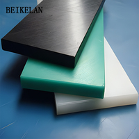Plaques en plastique rondes solides en polyamide nylon MC901 bleu et blanc autolubrifiantes