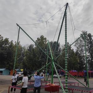 Équipement de divertissement de machine de parc d'attractions de prix bon marché d'usine monte le <span class=keywords><strong>trampoline</strong></span> à l'élastique pour le jeu adulte - Product Image 2