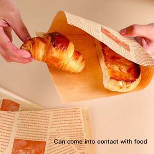 ถุงกระดาษสามเหลี่ยมพิมพ์ลายตามสั่งสำหรับแซนวิช ถุงกระดาษทรงตัวแอล ถุงกระดาษแบบเปิดสองด้าน - Product Image 3