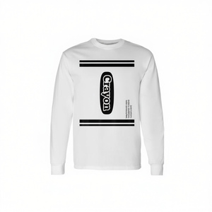 T-shirt a maniche lunghe per costume di gruppo Crayon Purple Pizzazz - Product Image 2