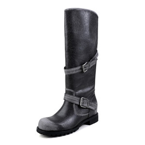 Botas de Nieve Modernas y Versátiles de Media Pantorrilla para Mujer, con Tacón Alto y Grueso, Forro de Piel, Cierre Deslizante, Otoño Invierno - Product Image 1