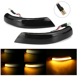 Autodragons - Luces Intermitentes LED Ámbar para Espejos Laterales, Luz Secuencial Dinámica, Intermitentes LED Ahumados para FO CUS 2012-2018 - Product Image 3