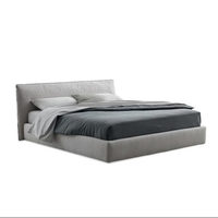 Lit de rangement haut en pin, style nordique moderne et simple, avec tissu amovible et lavable, sur mesure, nouvelle arrivée