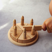 Mini couteau de cuisine en bois, bois de hêtre, couteau en bois pour enfants, artisanat