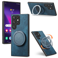 Étui magnétique 360 pour téléphone Samsung S26 Ultra °   Coque de protection rotative compatible avec Samsung S25 S24 Ultra A56 A36