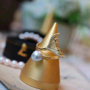 อุปกรณ์ทำเครื่องประดับเงินแท้ S925 สำหรับใส่ไข่มุก จี้ แหวน แฟชั่น รุ่น 9322 พร้อมคริสตัล - Product Image 5