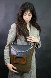 Accurata selezione artigianale borsa personalizzabile con Logo fatto a mano in stile Vintage marrone con cinturini singoli da donna di fascia alta - Product Image 4