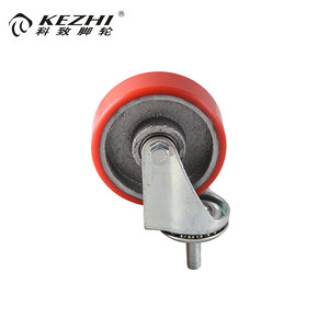<span class=keywords><strong>3</strong></span> Zoll/4 Zoll/5 Zoll Hersteller Industrielle mittelschwere Lenk rollen PU auf Gusseisen - Product Image 5