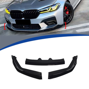 Divisor de Labio Delantero para BMW F90 M5, 3 Secciones, Negro Brillante, ABS, para Actualización Retrofit 2021-2023 - Product Image 1