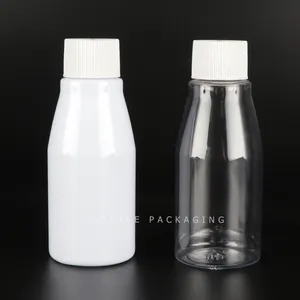 Plastic Bottle Bottle Screw Cap Liquid Detergent Bottle Round PET Plastic Whole Sale 100 Ml Screen Printing Label Printing