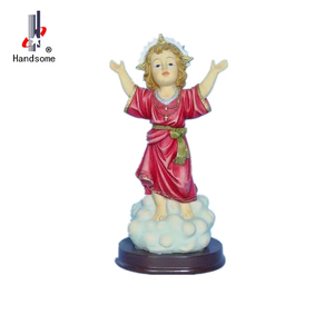 Statua di Gesù Bambino in Resina, Figurina Cristiana Promozionale all'Ingrosso, Regalo Natalizio per Occasioni Religiose, Arte <span class=keywords><strong>Cattolica</strong></span> OEM, Finitura 20+ - Product Image 2
