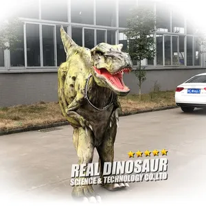 手工制作的动物行走 T-Rex 恐龙服装为成人