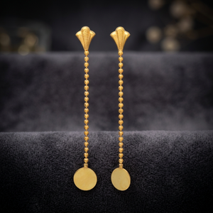 Pendientes de botón redondos de circonita con diseño propio, chapados en oro de 14k, de Jaipur Gems Classic, para mujer - Product Image 3