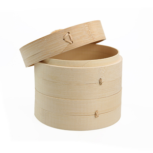 Tự nhiên nhà bếp Bamboo 3-Lớp bánh bao hấp thực phẩm với nắp căng tin - Product Image 5