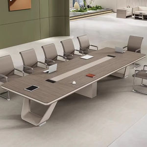 Mesa <span class=keywords><strong>de</strong></span> Conferencias y <span class=keywords><strong>Sillas</strong></span> con Mesa <span class=keywords><strong>de</strong></span> Conferencias <span class=keywords><strong>de</strong></span> 12 Asientos con Tomacorrientes - Product Image 1