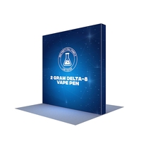 Mur d'affichage portable rétroéclairé SEG 10x10 léger en aluminium, montage sans outil, avec boîte à lumière intégrée