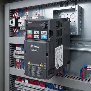 อินเวอร์เตอร์ 1 แรงม้า 230 โวลต์ MS300 VFD, อินเวอร์เตอร์, ไดรฟ์ AC VFD4A8MS21AFSAA (VFD4A8MS21AFSAA) VFD4A8MS21AFSAA ควบคุม VFD VFD4A8MS21AFSAA - Product Image 1